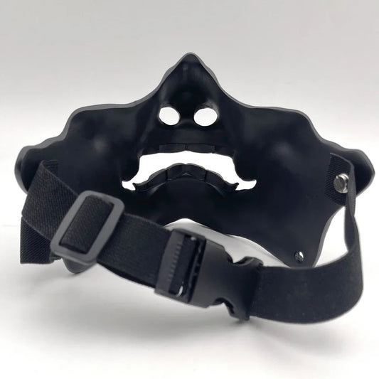 Demon Prajna Cosplay Mask Halloween Devil Oni Samurai Ghost Horror Hard Resin Face Masks Adult Unisex Party Prop Masks BLACKBEARD OUTDOOR INDUSTRIES