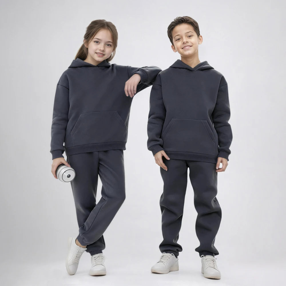Ensemble Survêtement Enfant Hoodie + Pantalon – Fille Garçon 12M à 8 Ans