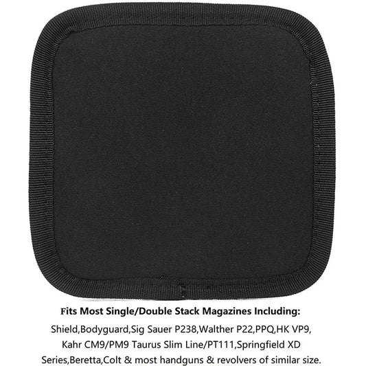 Pochette Porte-Chargeur Simple/Double pour Armes - Support IWB pour Chargeur 9mm, .40, .45, .380, .357 | Étui de Poche avec Clip Métallique BLACKBEARD OUTDOOR INDUSTRIES