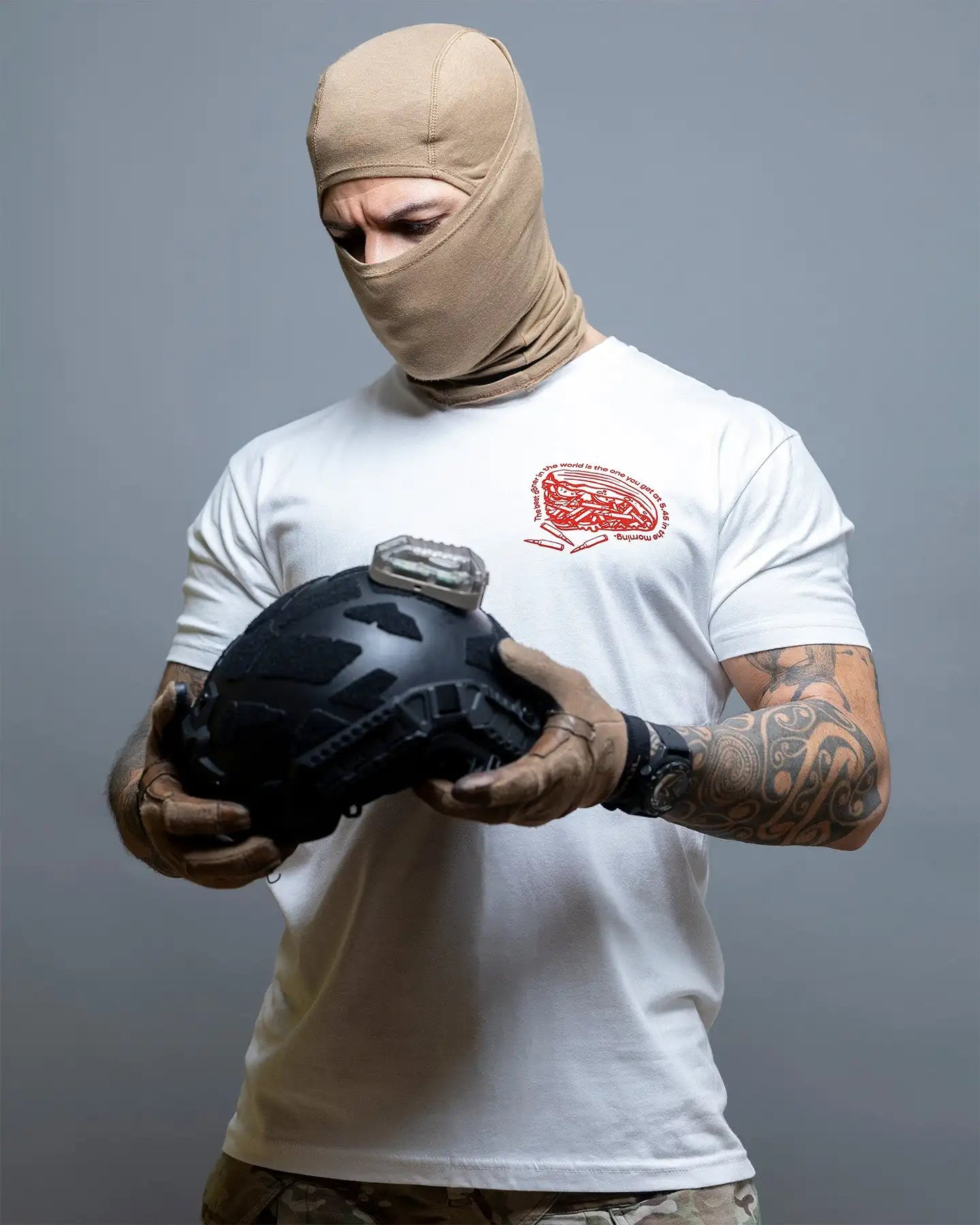 T-shirt Tactique Döner Kalash – 100% Coton, Style Streetwear Tactical, S à 4XL