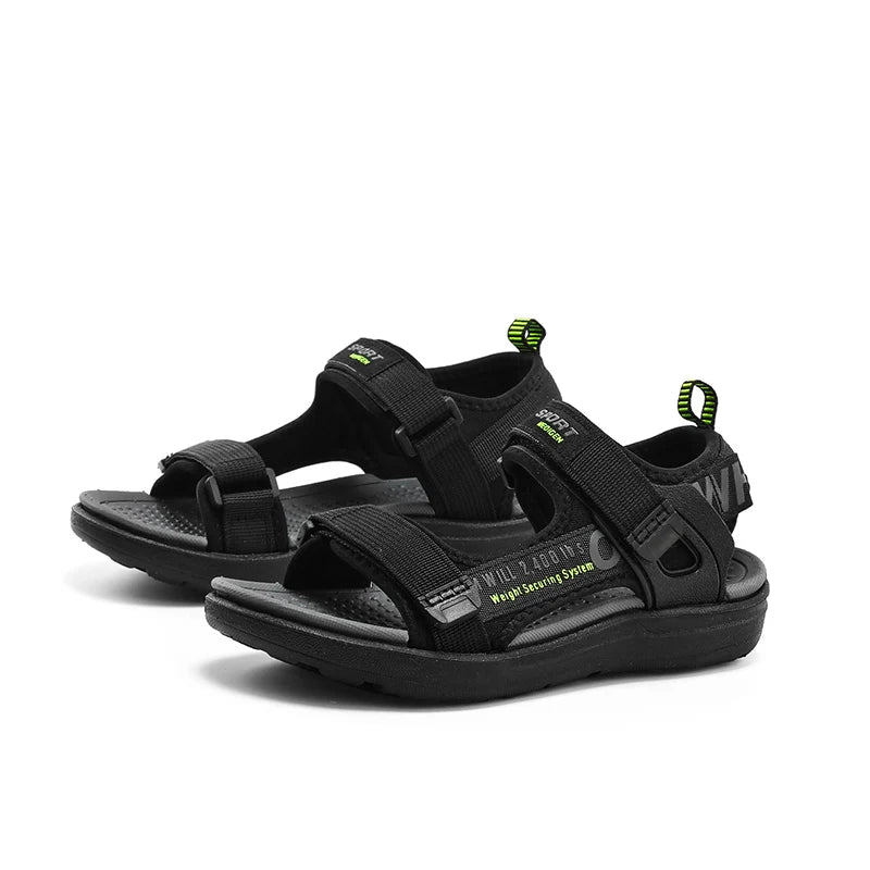 Sandales Enfant Garçon Fille – Légères, Respirantes, Semelle Souple | Kaki & Vert Gris
