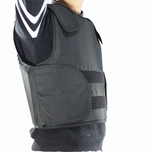 Gilet Pare-Balles Tactique NIJ IIIA — Protection Balistique Niveau 3A, Noir, Tailles S à XL