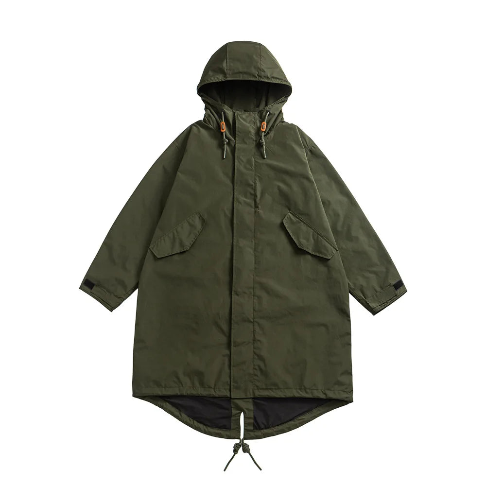 Parka militaire M51 queue de poisson, style M65, mixte, noir ou kaki