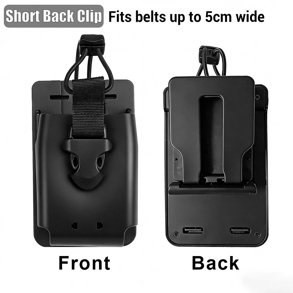 Holster Tactique TPU Quick Release – Étui Souple Radio Universel MOLLE, Ceinture Duty Belt – Clip Court ou Long