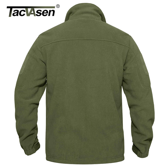 Veste Polaire Tactique Homme TACVASEN — Col Montant, Zip Intégral, 7 Poches | S à 2XL US - BLACKBEARD OUTDOOR INDUSTRIES