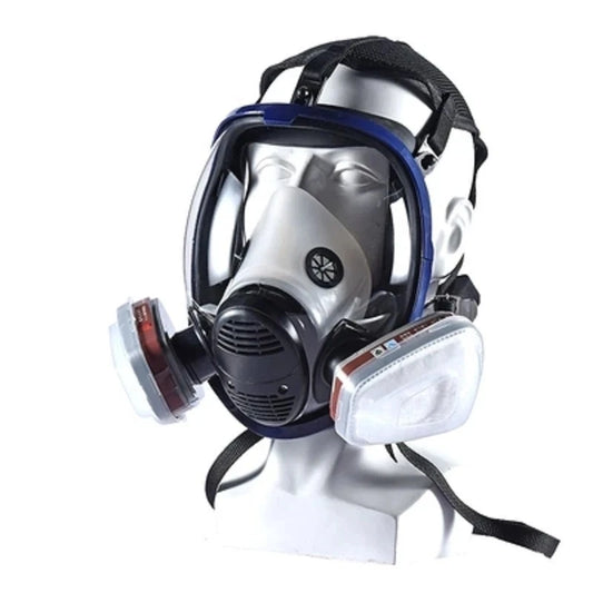 Masque à Gaz Chimique 6800 — Respirateur Anti-poussière et Anti-buée avec Filtres pour Gaz Organiques, Gaz Acides, Ammoniac et Soudure - BLACKBEARD OUTDOOR INDUSTRIES