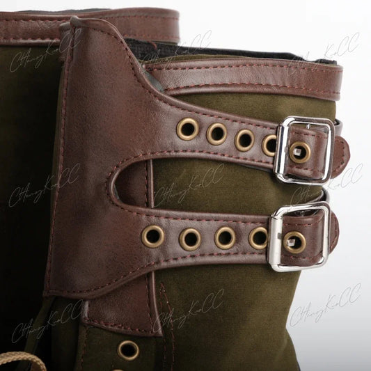 Rangers Militaires Style Armée – Bottes Tactiques Cuir PU Lacets Outdoor Unisexe