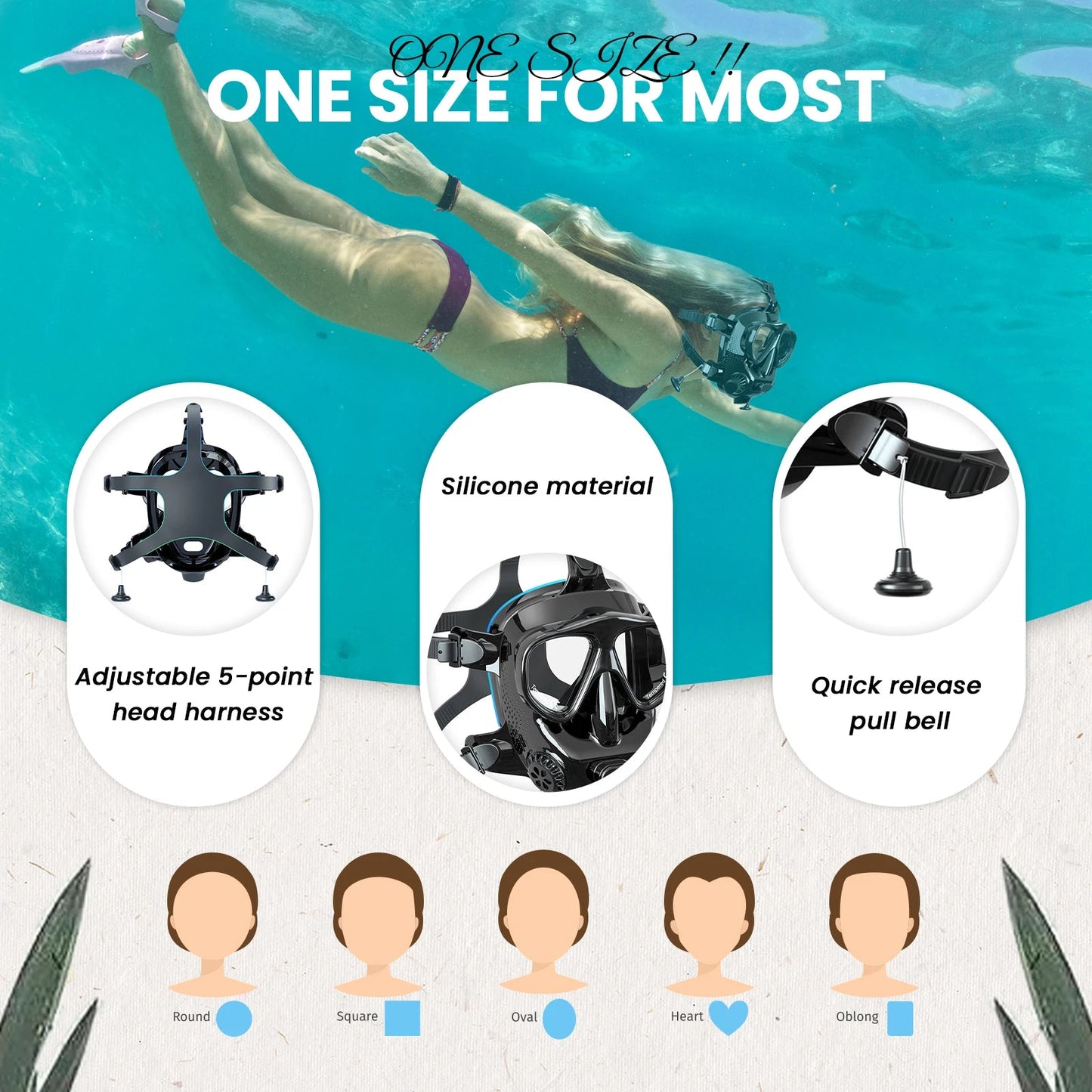 masque de plongée intégral TUDIVING Ma boutique