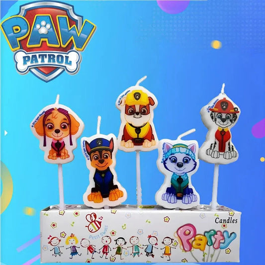 5pcs Paw Patrol bougies d'anniversaire pour enfants Ma boutique