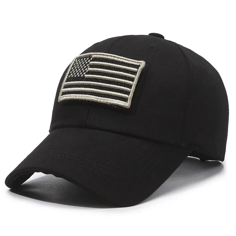 Casquette Baseball Drapeau Américain Brodé – Camouflage Respirante Unisexe | 14 Coloris - BLACKBEARD OUTDOOR INDUSTRIES