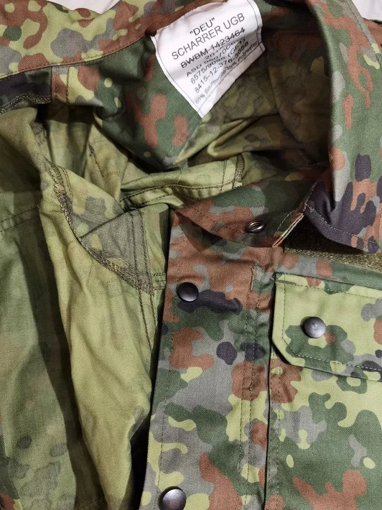 Veste tactique homme camouflage Flecktarn, style BDU