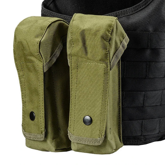 Outdoor Double AK Mag Pouch MOLLE – Porte Chargeur Double pour AK, Sac à Ceinture, Accessoires de Paintball et Chasse BLACKBEARD OUTDOOR INDUSTRIES
