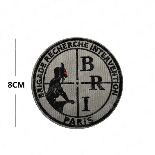 Patches Brodés Forces Spéciales Françaises – BRI · RAID · PP – Hook & Loop Tactique