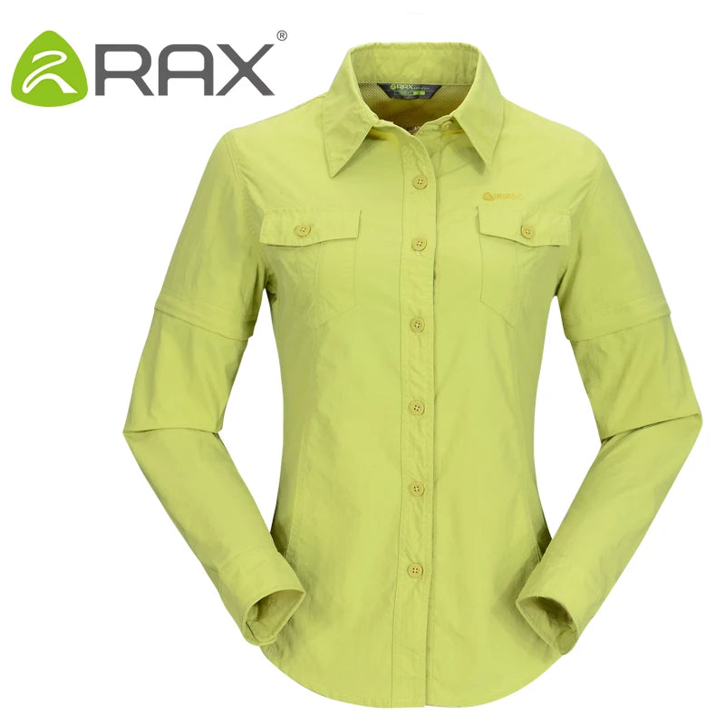 RAX Chemise Outdoor Quick-Dry UV Protection Manches Longues – Homme & Femme