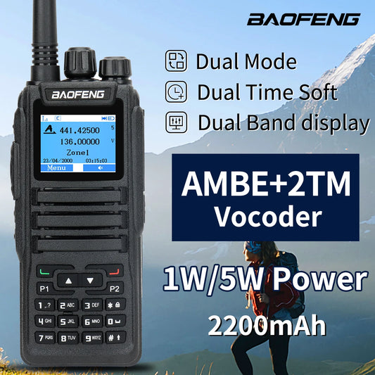 Talkie Walkie Baofeng DMR DM-1701 Digital & Analog - Dual Mode, Haute Performance - BLACKBEARD OUTDOOR INDUSTRIES