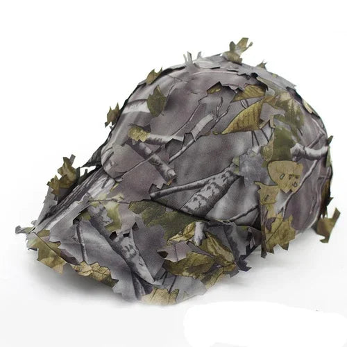 Casquette Tactique Camouflage 3D à Feuilles Bioniques – Chasse, Airsoft, Pêche, Observation Nature - BLACKBEARD OUTDOOR INDUSTRIES
