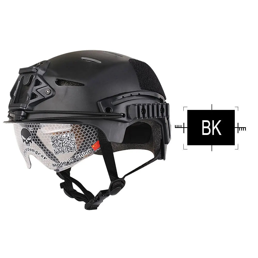 Casque type bump pour airsoft, réglable 58–64 cm