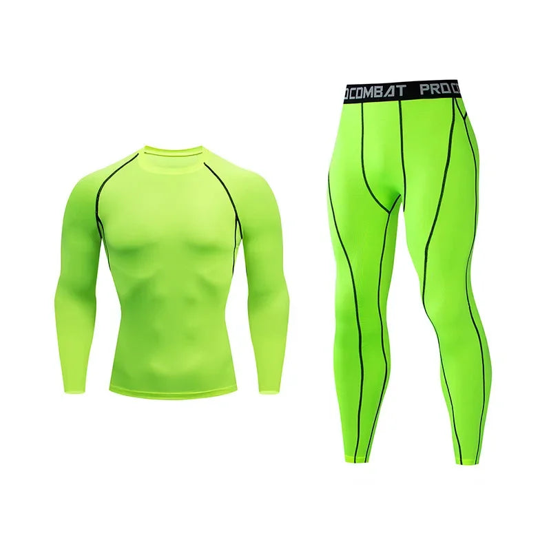 Ensemble sport homme de compression, running et fitness