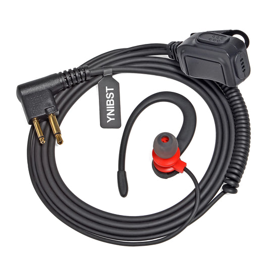 Oreillette G-Shape Motorola 2 Broches – Casque Sécurité avec Micro CP040, CP88, GP2000, CLS, Spirit