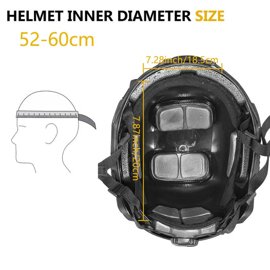 Casque tactique FAST SF ABS léger airsoft Wendy - BLACKBEARD OUTDOOR INDUSTRIES