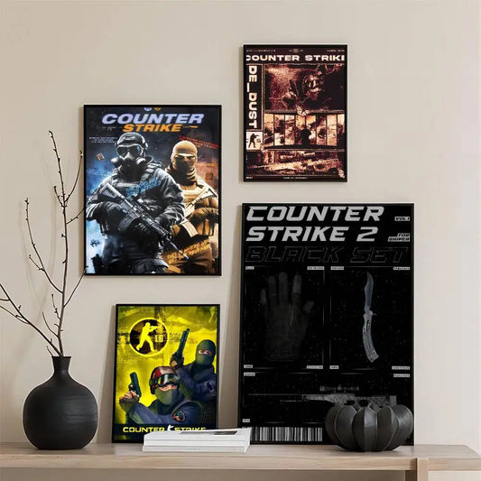 Poster Counter-Strike CS2 – Affiche Murale HD Gaming, Décoration Salon, Bureau & Chambre (Sans Cadre)