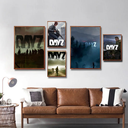 Poster DayZ Gaming Autocollant Imperméable – Décoration Murale Gamer | Papier Art, Sans Cadre | 13x18 à 50x70 cm