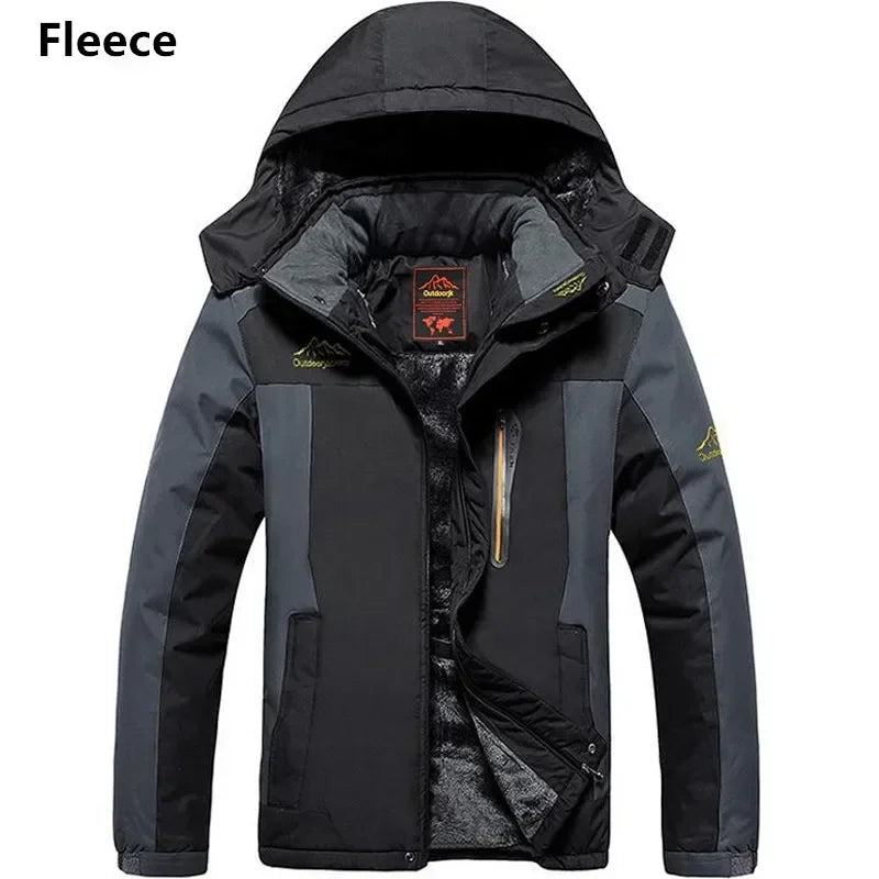 Parka Hiver Homme 2024 - Veste Chaude Imperméable avec Capuche Amovible | Coupe-Vent Militaire Fleece Jusqu’au 9XL - BLACKBEARD OUTDOOR INDUSTRIES
