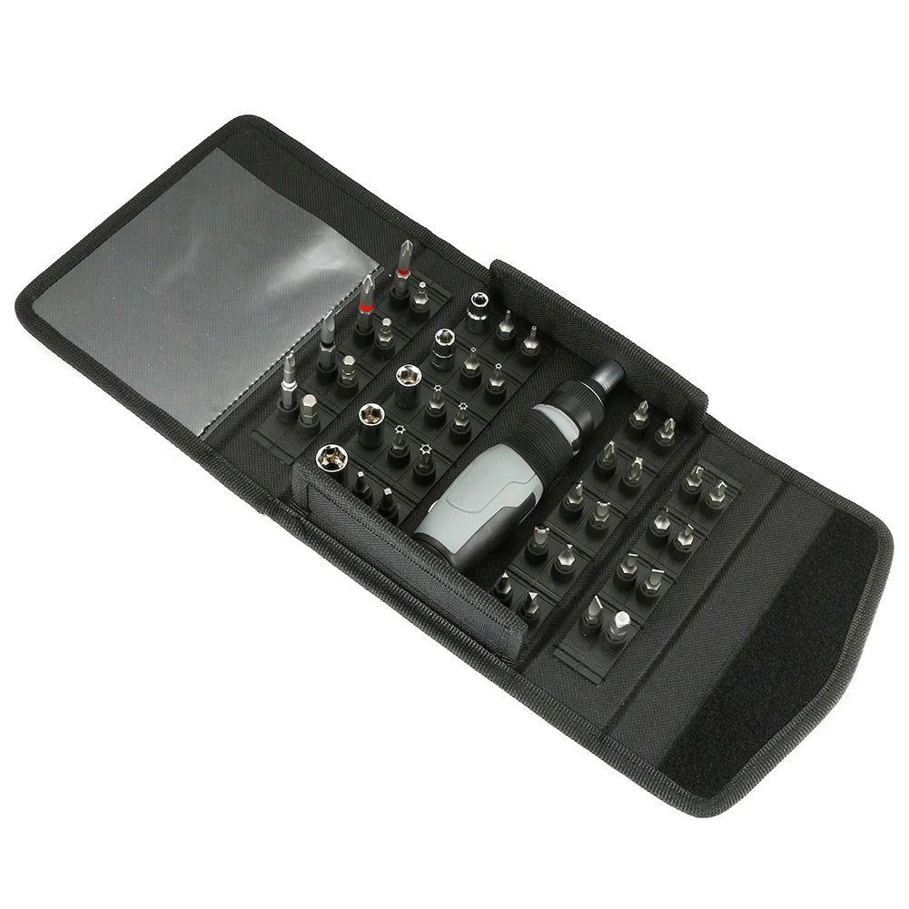 Coffret Tournevis Cliquet Multidirectionnel 30–49 pièces – Acier Vanadium Magnétique - BLACKBEARD OUTDOOR INDUSTRIES