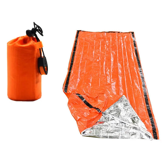 Sac de Couchage Survie Urgence Mylar Imperméable – Couverture Thermique EDC Camping & Randonnée