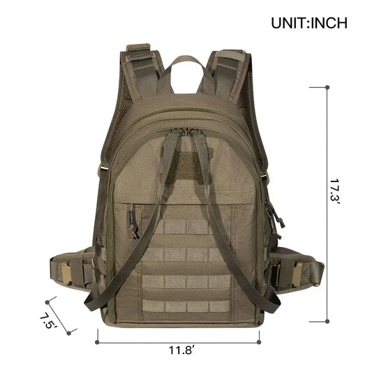 Sac à dos gilet tactique 20L MOLLE en Cordura