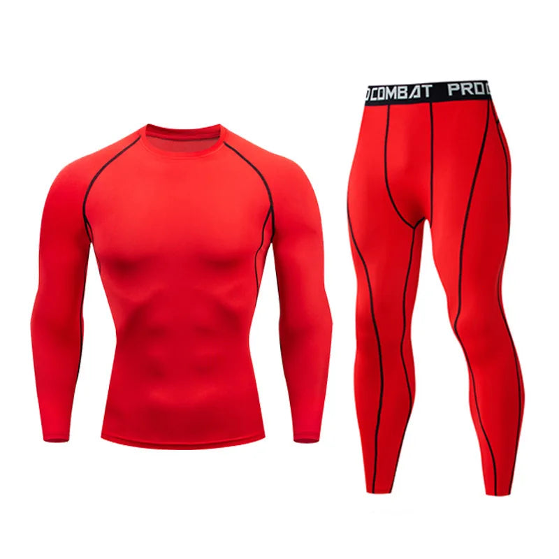 Ensemble MMA homme 2 ou 3 pièces, rashguard et legging de compression