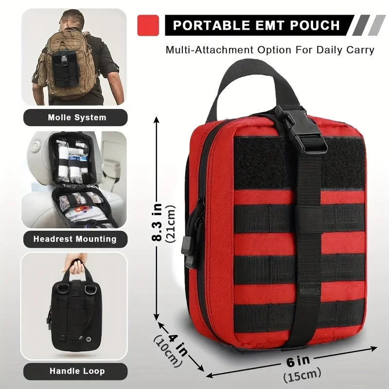 Kit de premiers secours IFAK – Noir ou rouge