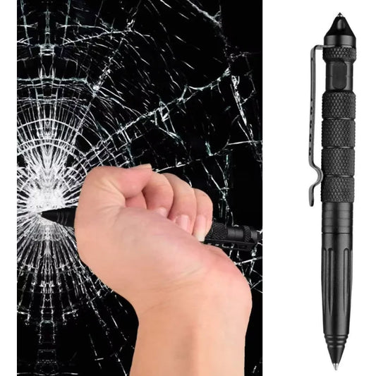 Stylo Tactique Militaire – Brise-Vitre Tungstène, Autodéfense & Écriture | 6 Recharges