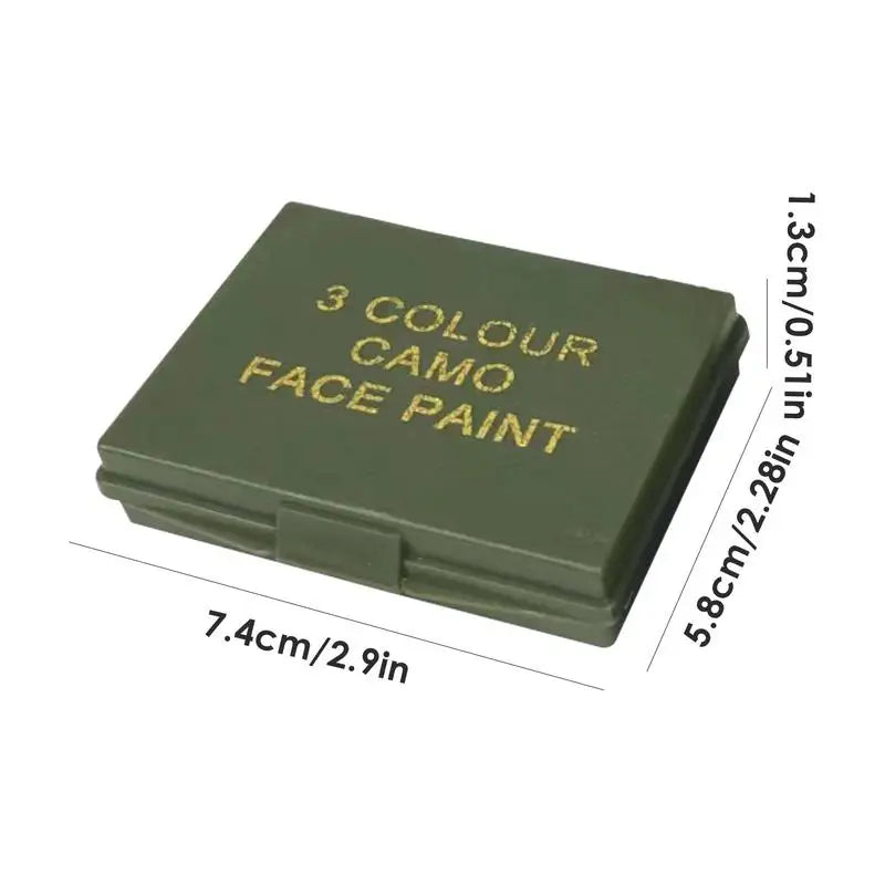 Peinture de Camouflage Visage 3 Couleurs – Huile Tactique Chasse, Airsoft & Militaire