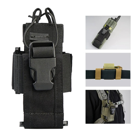 Pochette Radio Tactique MOLLE Oxford – Talkie-Walkie Universel | 8 Coloris | Corde Élastique Réglable - BLACKBEARD OUTDOOR INDUSTRIES