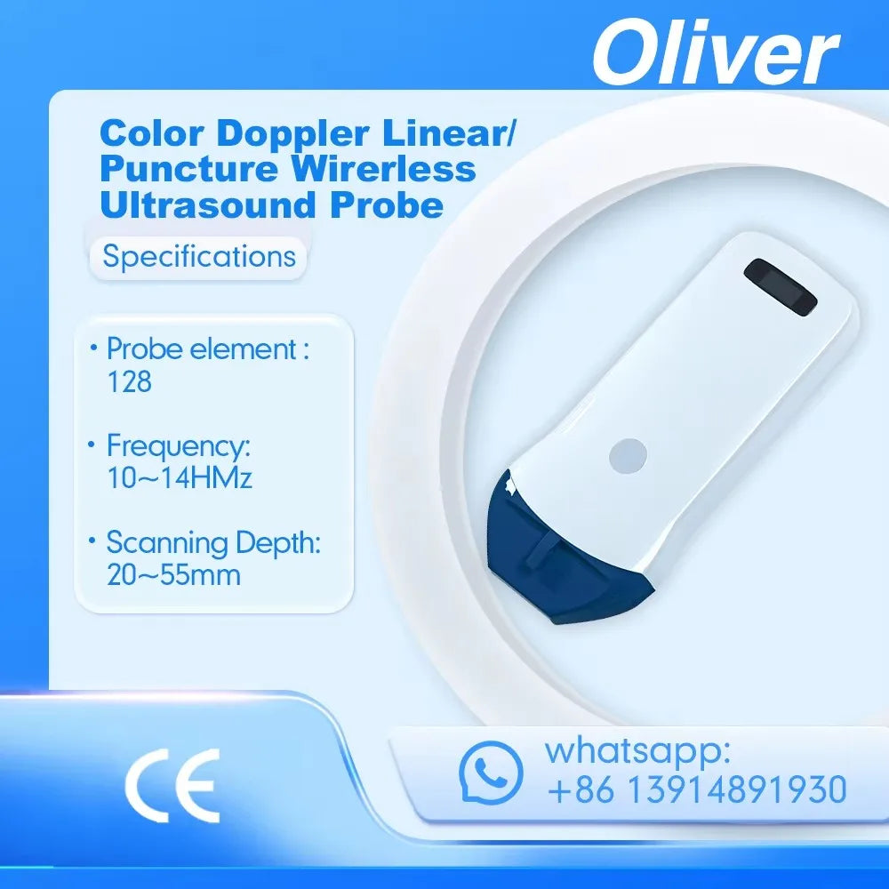 Échographe Portable WiFi 3-en-1 – Sonde Linéaire, Convexe & Transvaginale avec Étui