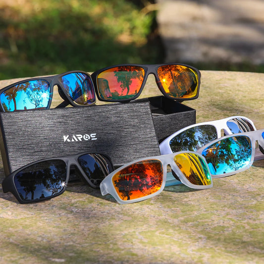 Lunettes de Vélo Polarisées Karos pour Hommes - UV400, Outdoor Sports, Cyclisme, Pêche, Randonnée, Conduite, Mode. - BLACKBEARD OUTDOOR INDUSTRIES