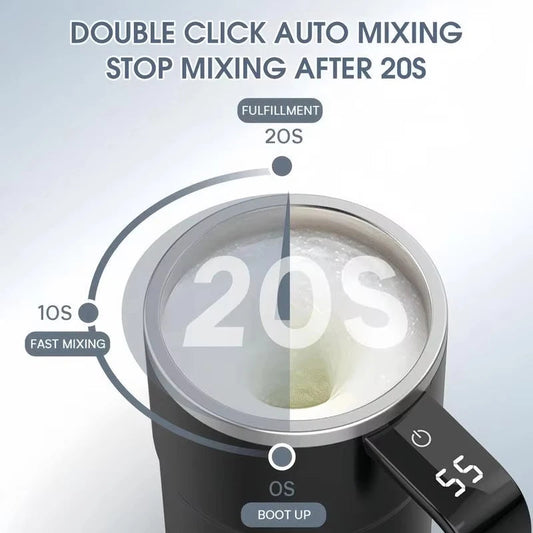 380ML Mini Electric Coffee Self Mixing Mug IP67 Waterproof Food Safe Coffee Mug USB Rechargeable Automatic Magnetic Cup For Tea BLACKBEARD OUTDOOR INDUSTRIES