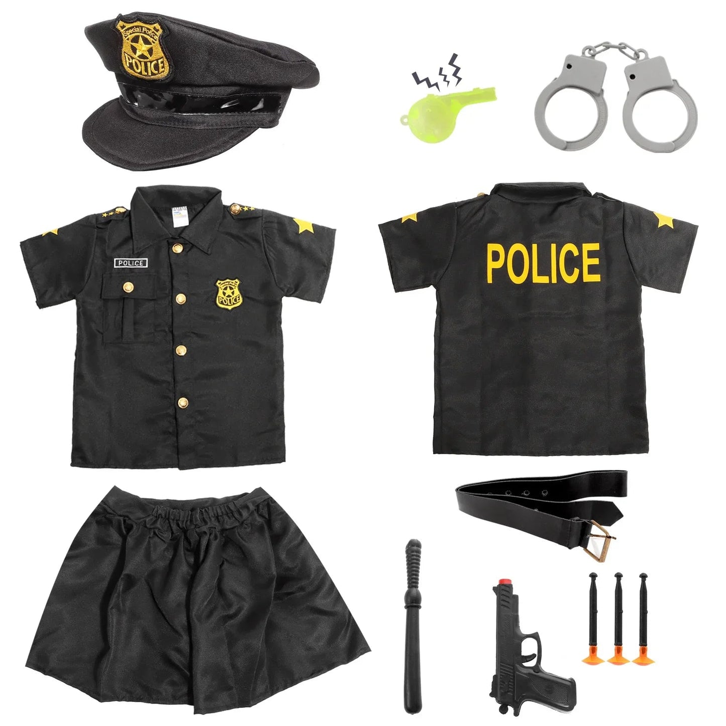 ensemble de déguisements pour enfants, Police, Pompiers, Ouvrier Ma boutique