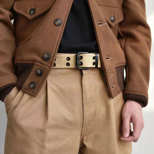 Ceinture Tactique en Toile 4CM pour Homme – Ceinture Militaire pour Travail, Jeans et Tenue Quotidienne - BLACKBEARD OUTDOOR INDUSTRIES