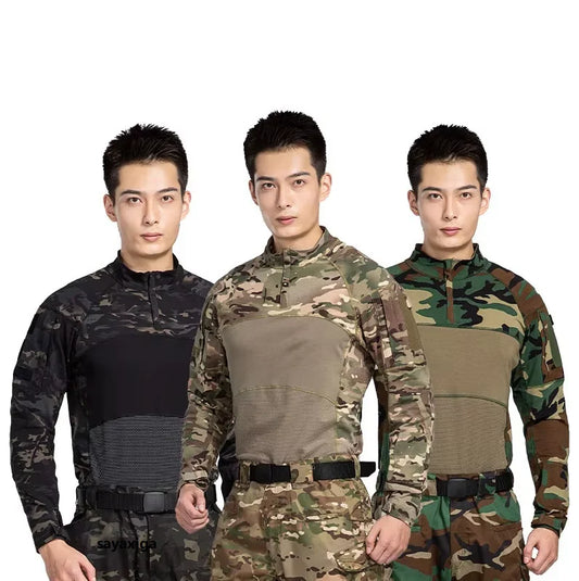 Chemise Tactique Camouflage Homme – Respirante Anti-Égratignures Manches Longues - BLACKBEARD OUTDOOR INDUSTRIES