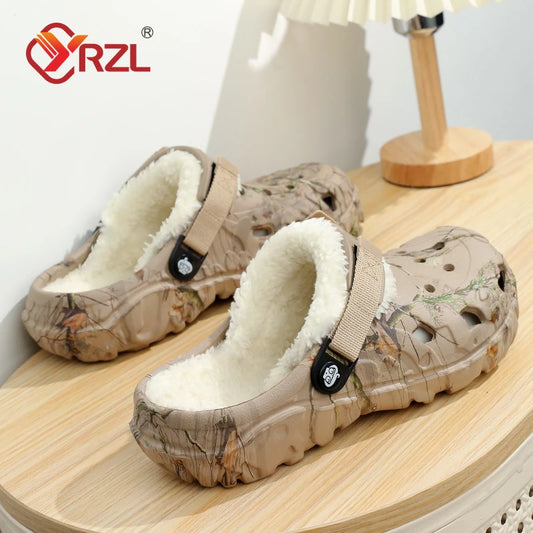Sabots type Crocs fourrés unisexes