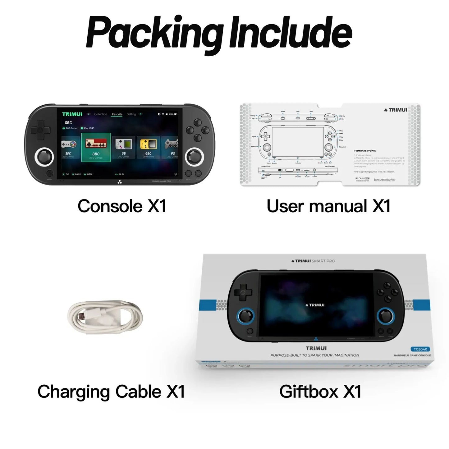 Trimui Smart Pro – Console de Jeu Portable Rétro - BLACKBEARD OUTDOOR INDUSTRIES