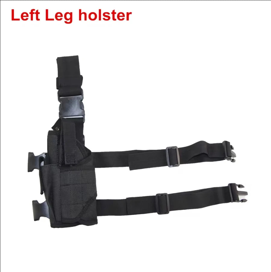 Holster Cuisse Universel Drop Leg – Glock 17, M9, P226, CZ 75, Révolver | Polyester 600D, Réglable | Droitier & Gaucher | Noir, Vert, Tan - BLACKBEARD OUTDOOR INDUSTRIES