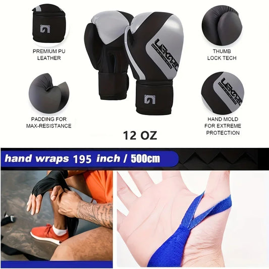 Sac de Frappe Suspendu - Haute Résistance (Non Rempli) pour Boxe, MMA, Kickboxing - Sac de Frappe d'Entraînement avec Gants - Idée Cadeau pour Passionnés de Boxe - BLACKBEARD OUTDOOR INDUSTRIES