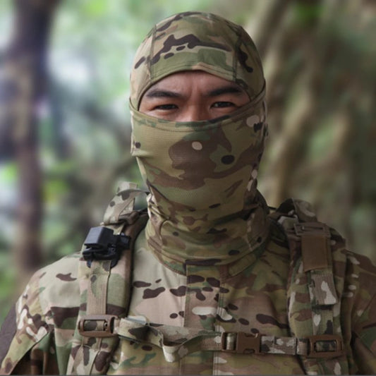 Balaclava Camouflage Multicam – Masque Intégral pour Ski, Cyclisme, Chasse, Airsoft et Plein Air - BLACKBEARD OUTDOOR INDUSTRIES