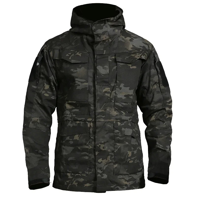 Veste Militaire Homme M65 – Tactique & Résistante | Coupe-Vent Imperméable avec Capuche – Style US/UK Army - BLACKBEARD OUTDOOR INDUSTRIES