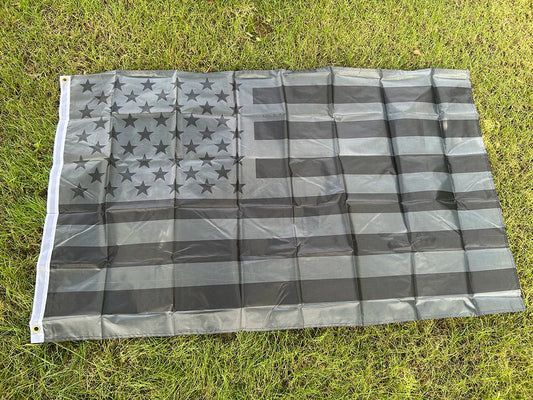 Drapeau Américain Noir – 90x150 cm – Drapeau en Polyester Suspendu – Décoration Intérieure et Extérieure BLACKBEARD OUTDOOR INDUSTRIES