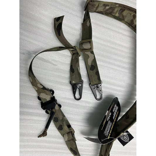 Sangle Tactique 2 Points Camouflage Nylon 500D – Réglable Quick Adjust, 9 Coloris