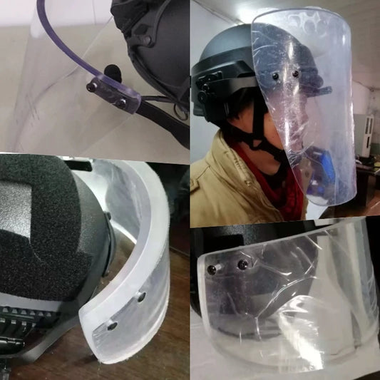 Visière Balistique Tactique — Masque Anti-Fragmentation pour Casque FAST & MICH - BLACKBEARD OUTDOOR INDUSTRIES